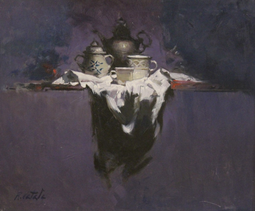 Lilac background composition