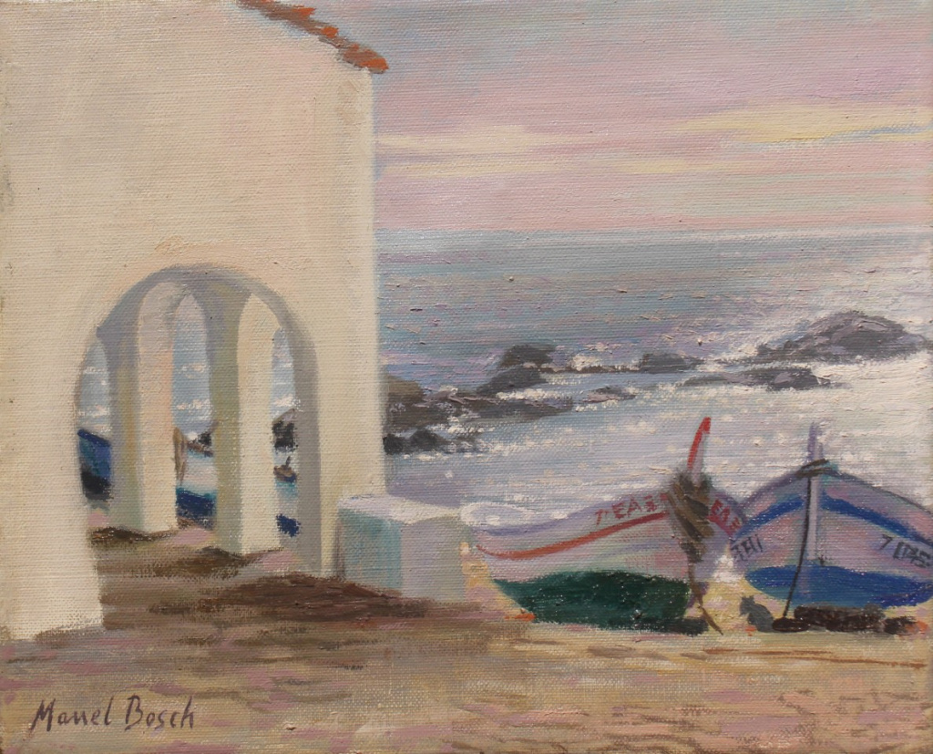 Arches and boats at Port Bo