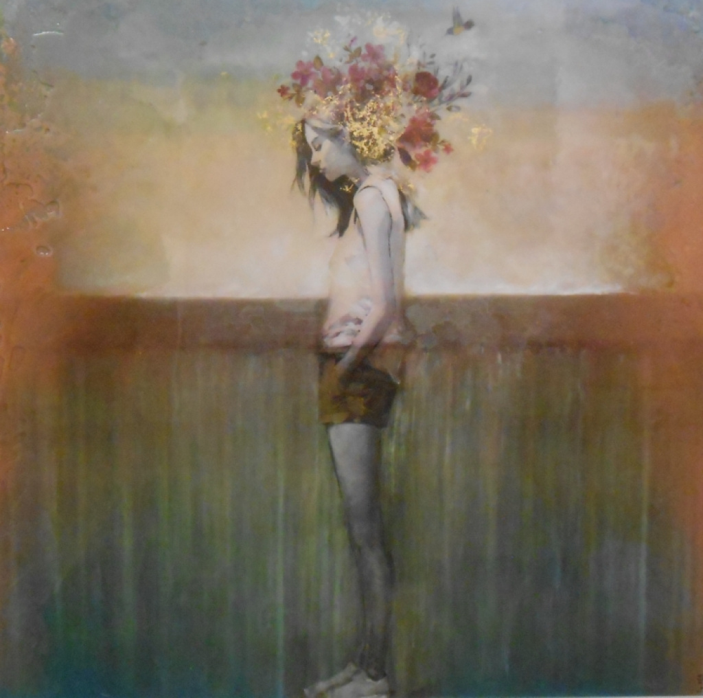 Youth and hummingbird