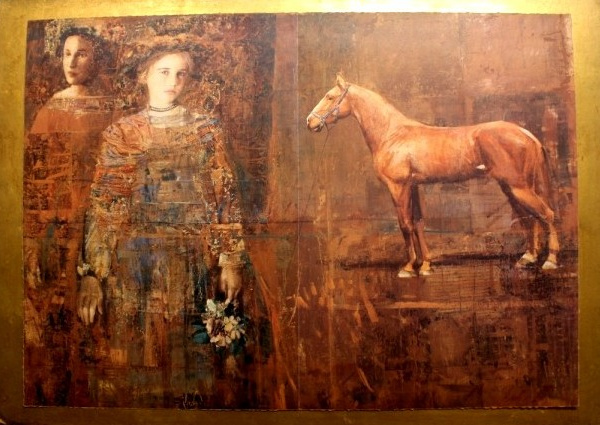 BRIDE WITH BOUQUET (DIPTYCH)