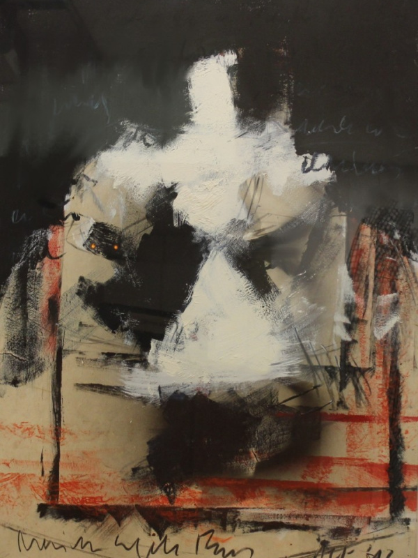 Menina black background