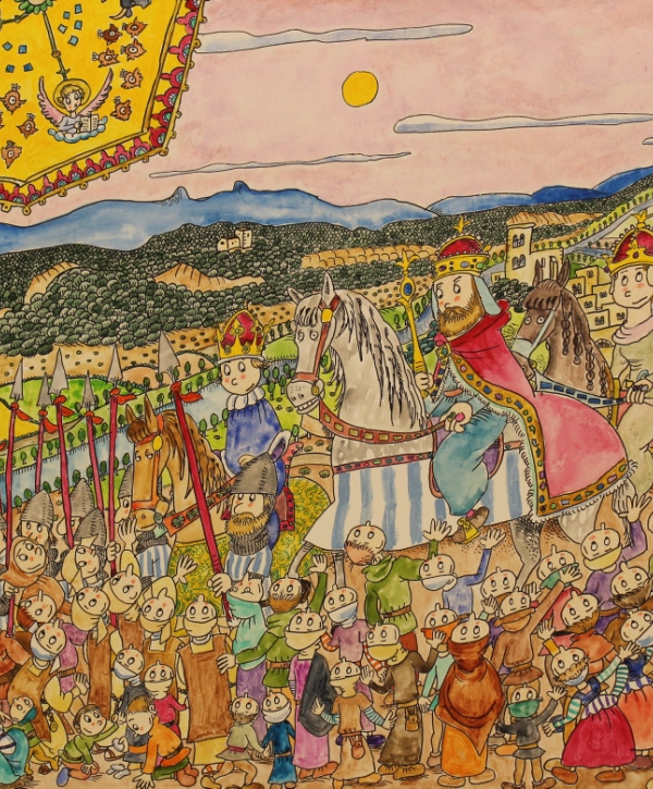 Carlomagno cerca de Gerona