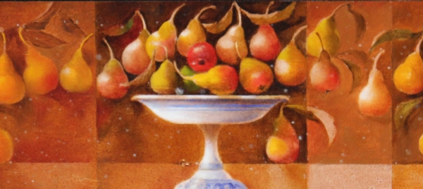 Still life with pears