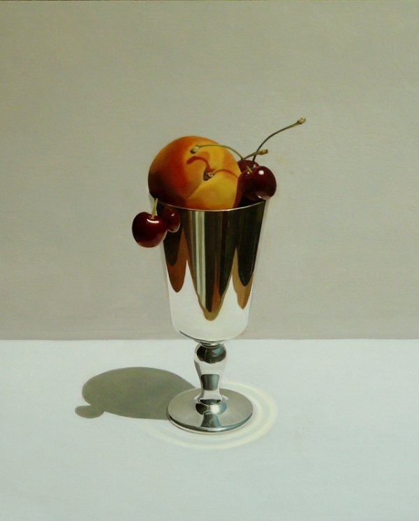 COPA DE MELOCOTÓN Y CEREZAS