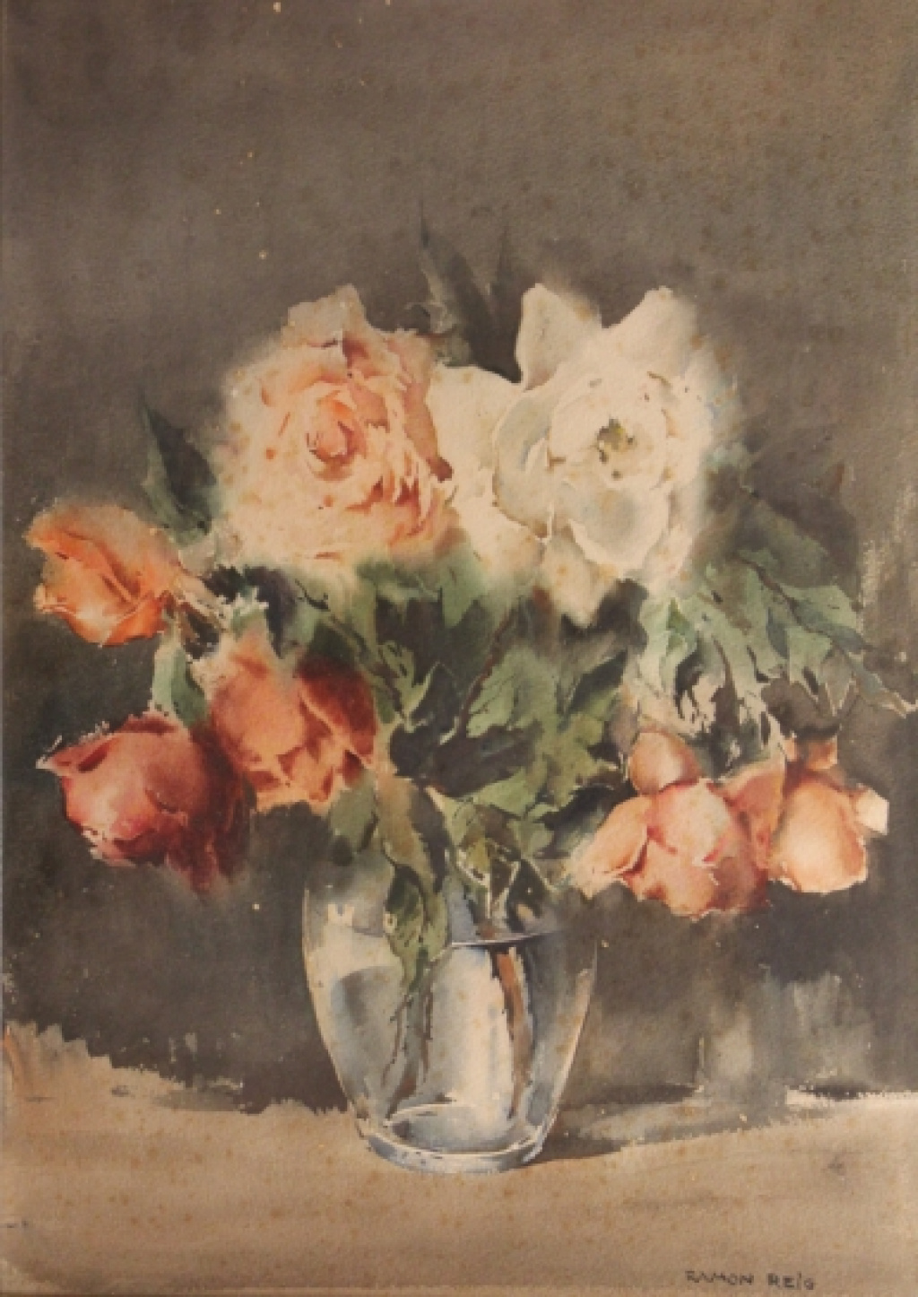 VASE WITH ROSES