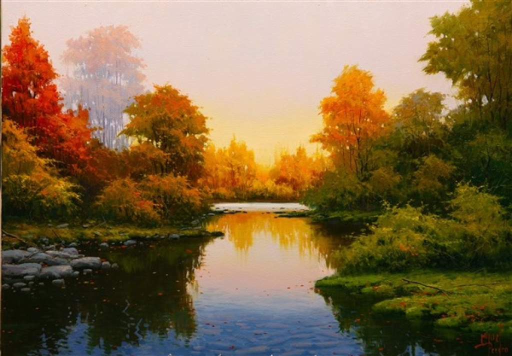 EVENING AT THE RIVER