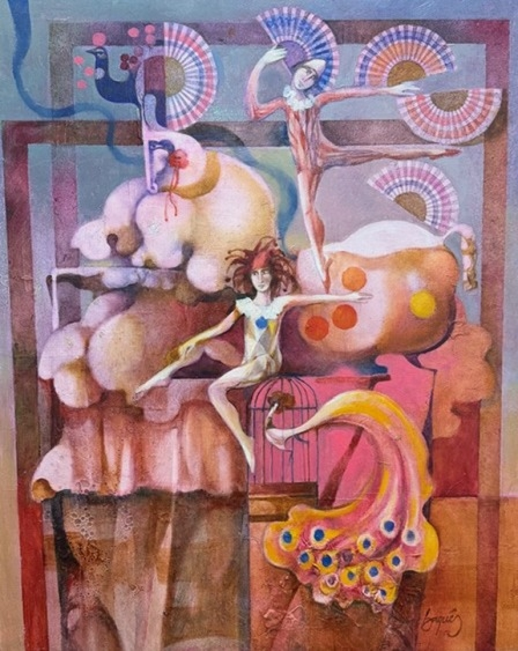 Equus with two harlequins