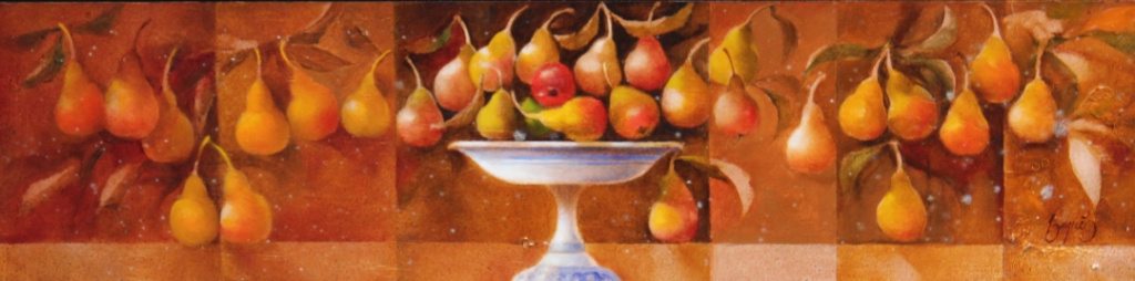 Still life with pears