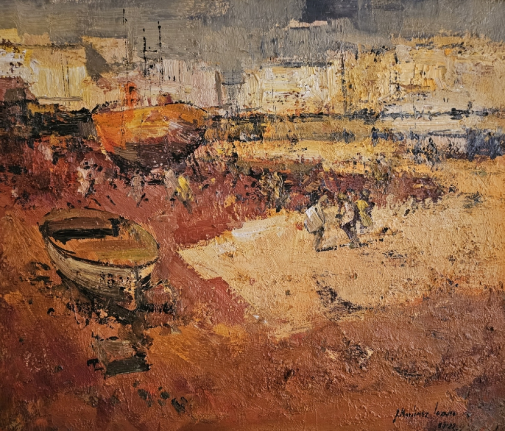 PÊCHEURS SUR LA PLAGE
