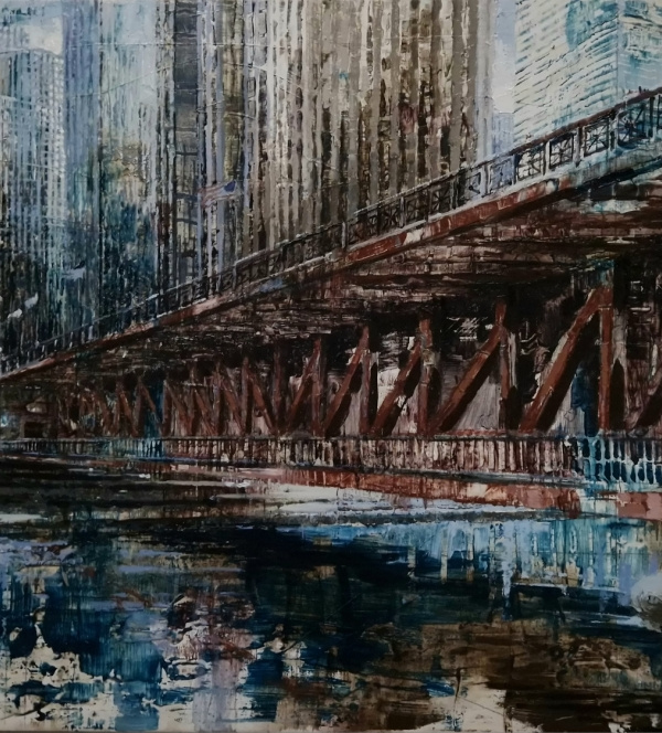 CHICAGO. PONT ROUGE