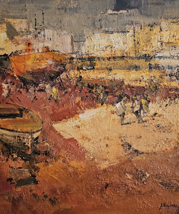 PÊCHEURS SUR LA PLAGE