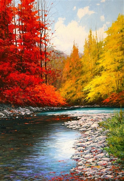 RIVER IN THE PYRENEES
